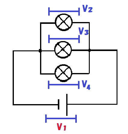 並列回路の電圧の公式