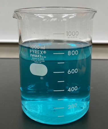 塩化銅水溶液の写真